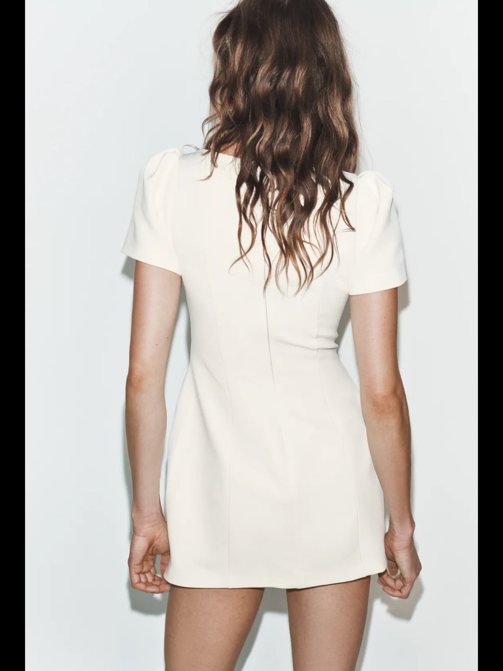Zara White Mini Dress - Picture 2 of 3